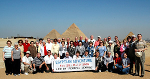 Egyptian Adventure group led by Ferrell Jenkins. March 2005.