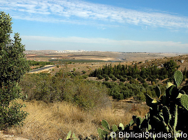 The Valley of Aijalon. Photo by Ferrell Jenkins, November, 2005. BiblicalStudies.info.