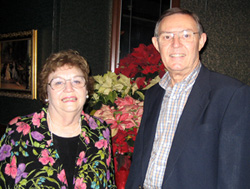 Ferrell and Elizabeth celebrating 52nd wedding anniversary.