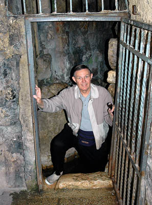 Ferrell Jenkins at exit of Hezekiah's Tunnel.