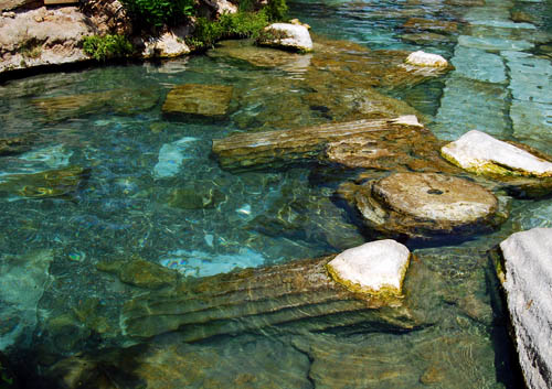 Hot springs at Hierapolis. Photo by Ferrell Jenkins.