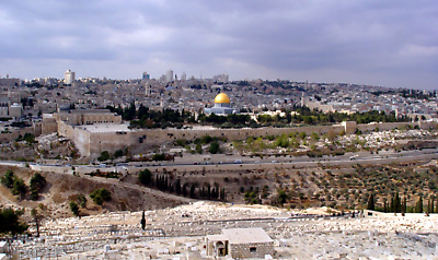 Jerusalem from the Mount of Olives. Photo by Leon Mauldin.