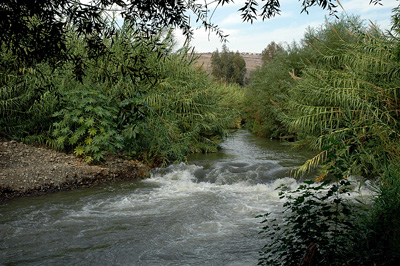 The Jordn River near Bethsaida.  Photo by Ferrell Jenkins.
