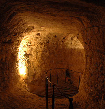 Warren's shaft in the city of David. Photo by Ferrell Jenkins.