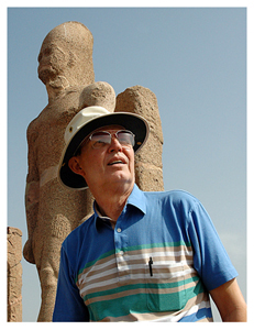 Ferrell Jenkins at the site of ancient Tanis in Egypt.