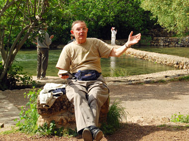 Ferrell Jenkins at Caesarea Philippi.