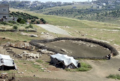 Sheep fold in Gilead. Photo by Ferrell Jenkins. biblicalstudies.info.